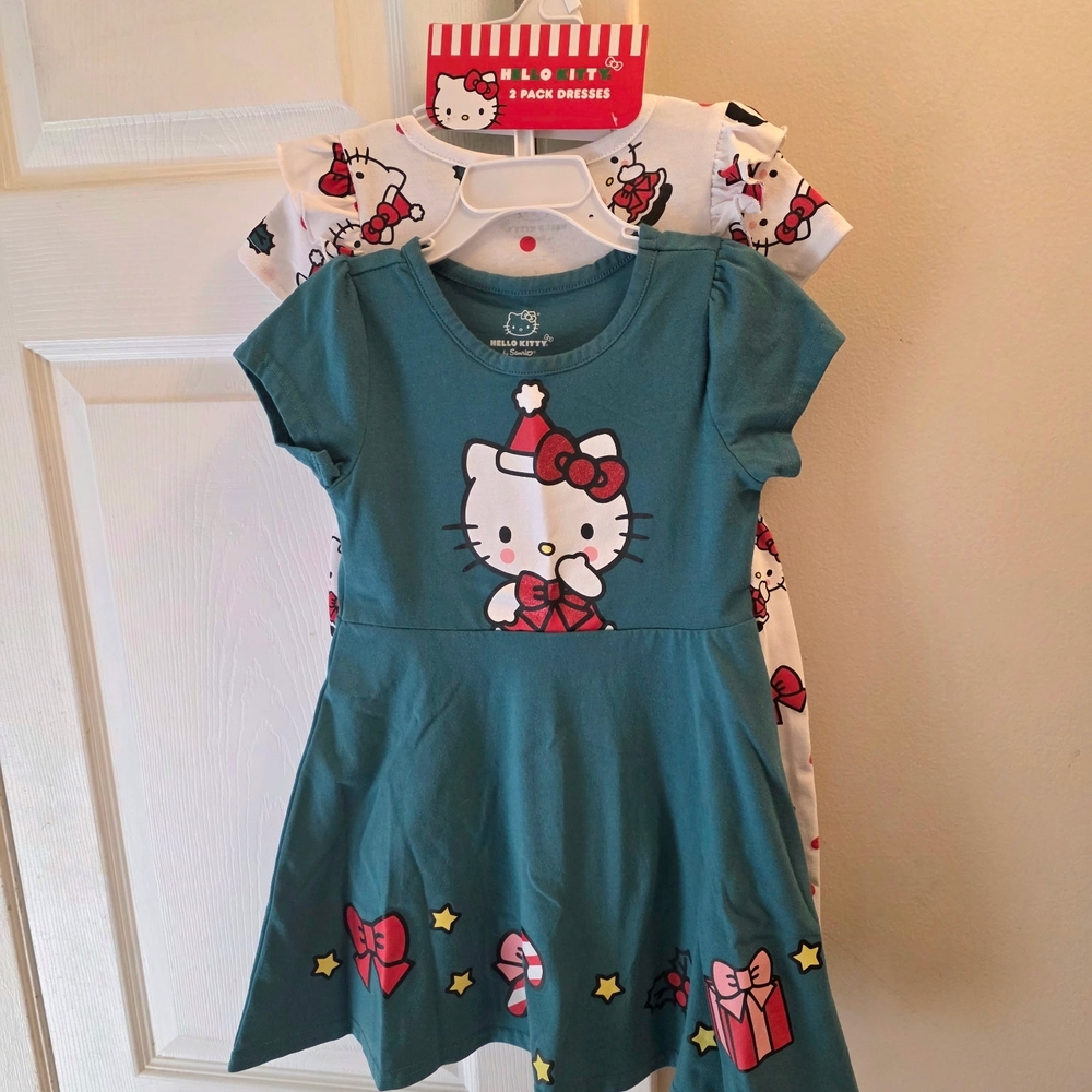 Hello Kitty Christmas Dresses - Set Of 2